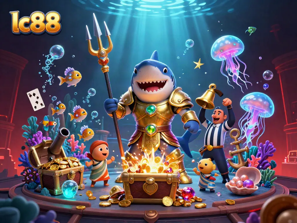 Experience the thrilling casino action with lc88 in an underwater colosseum filled with treasure and excitement.