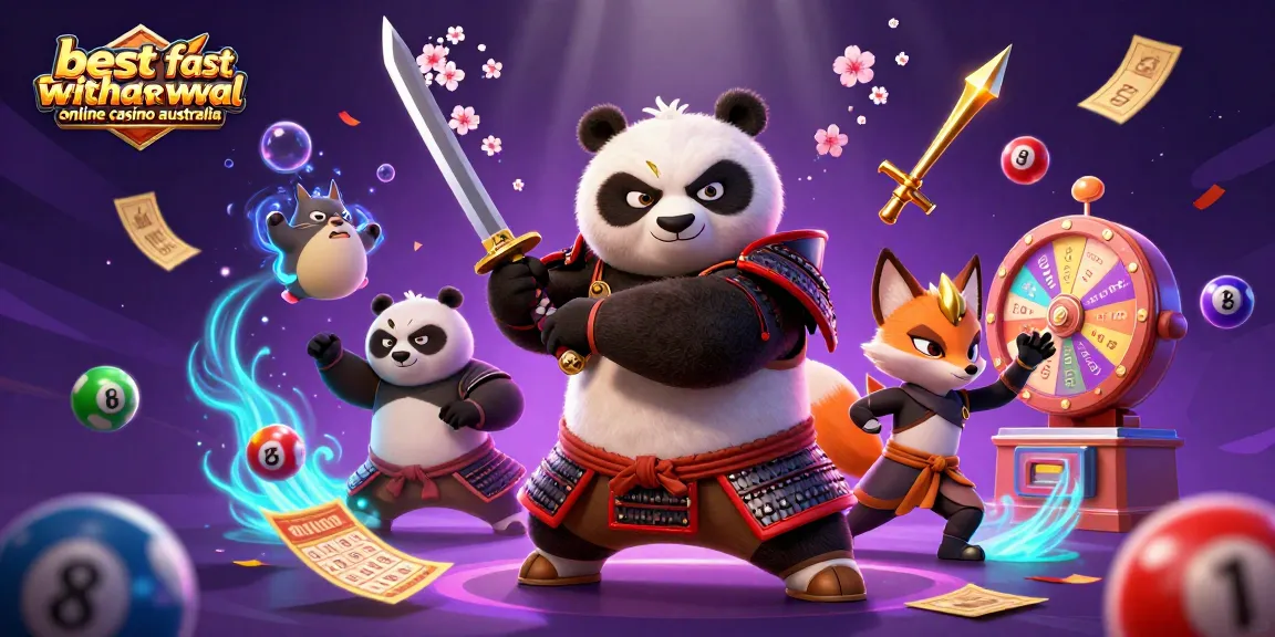 Engage in excitement at the best fast withdrawal online casino Australia, featuring dynamic gaming elements and characters.